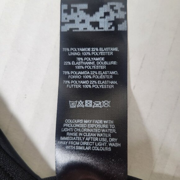 Asos Design Womens Black High Leg Swimwear Beach Summer Bikini Bottoms Size US 2 - Picture 4 of 5